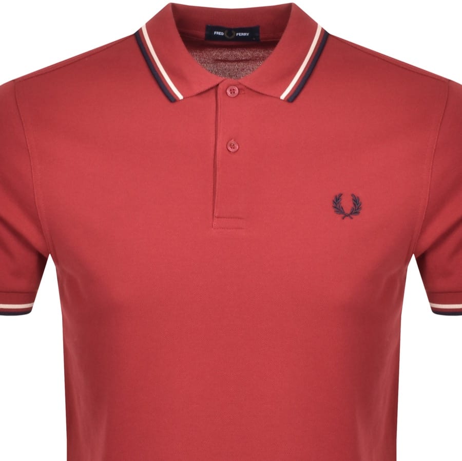 Alternative Image for ProductFred Perry Twin Tipped Polo T Shirt Red2